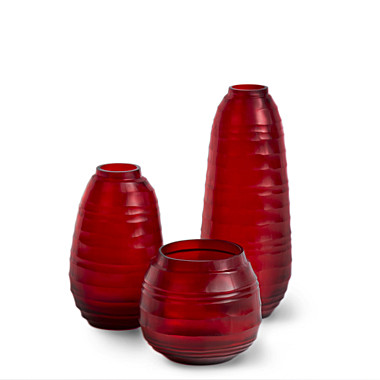 GUILOTTA L красный, стекло выдувное, H 31cm D 13cm